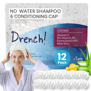 Drench! Medical gorro lavado sin agua, enfoque en microondas, uso cómodo en casa.