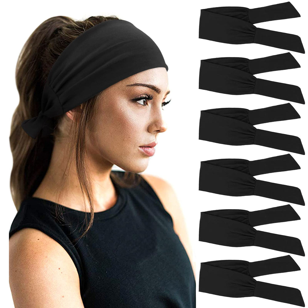 Banda DRESHOW ajustable para cabello en frontal, ideal para entrenamientos y yoga.