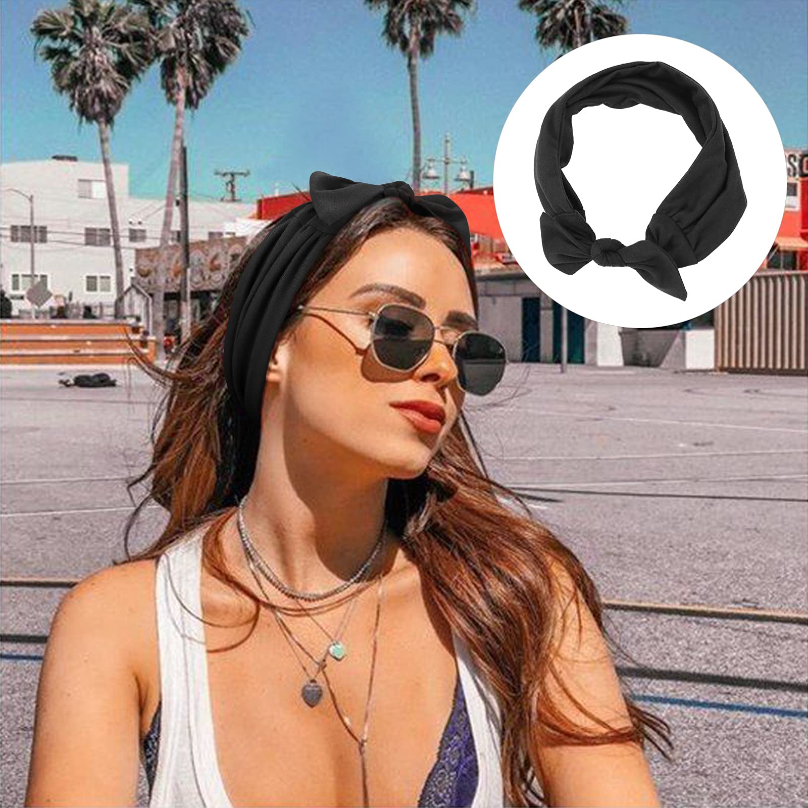 Banda DRESHOW ajustable para cabello en lateral, sujeción antideslizante para correr.