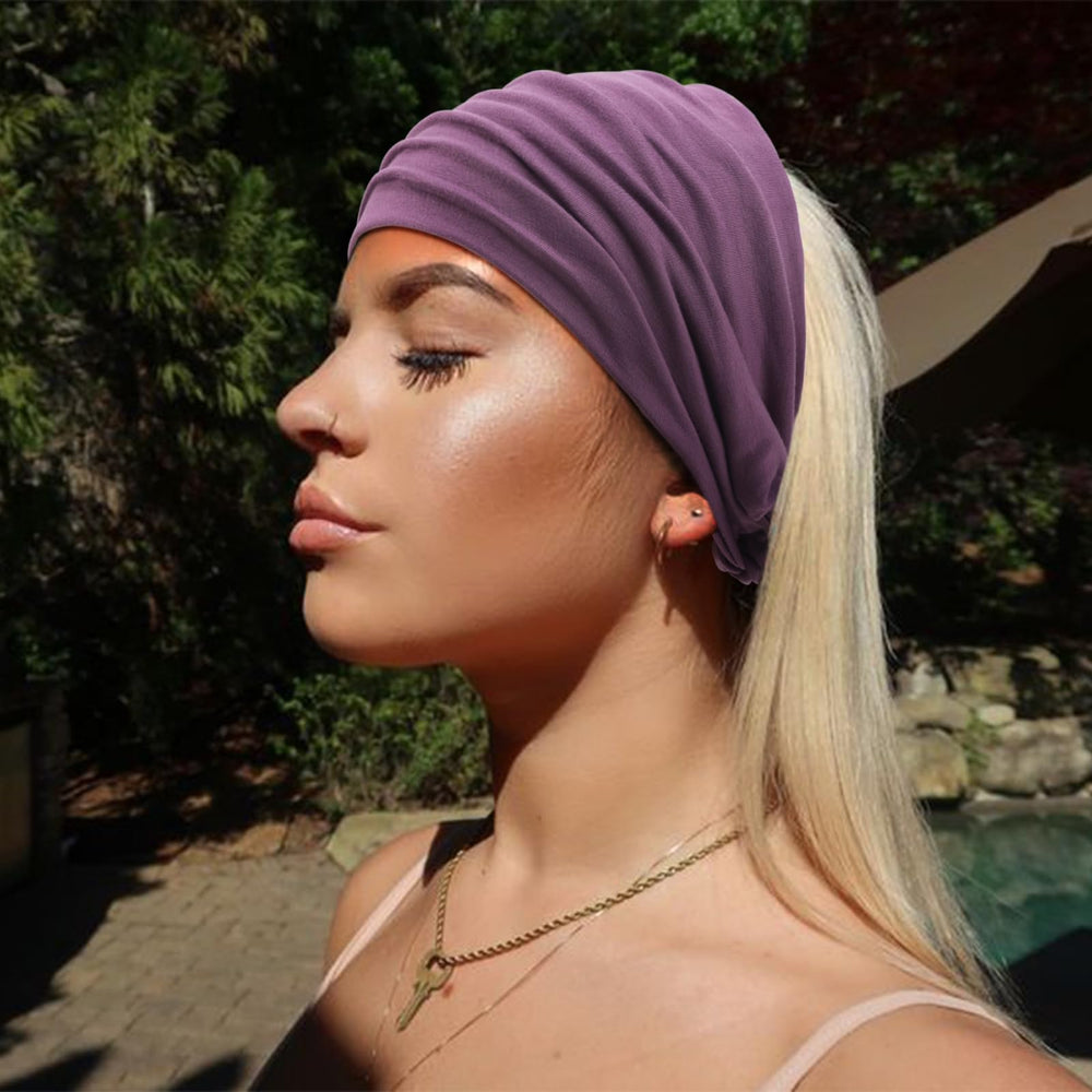DRESHOW turbán headbands nudo detallado para un toque elegante