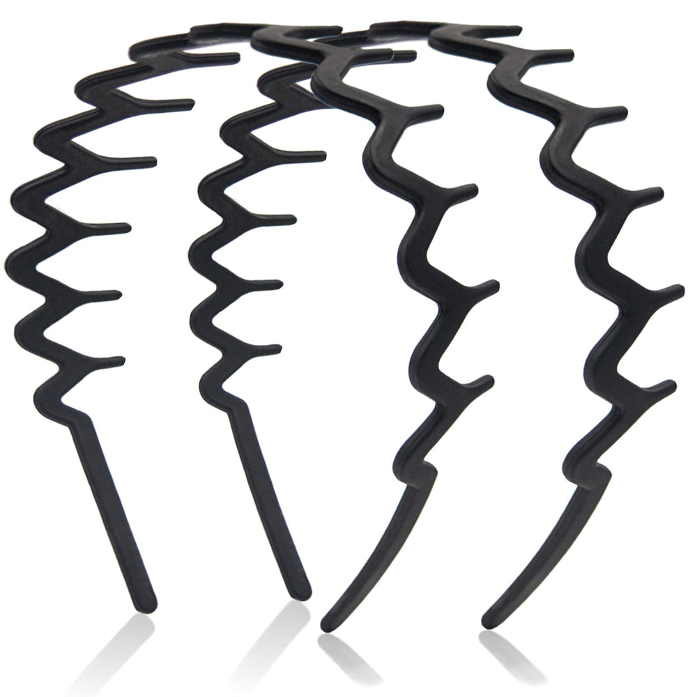 Diadema Dresyu ondulada con dientes, vista cercana, fija el cabello de forma cómoda durante el peinado