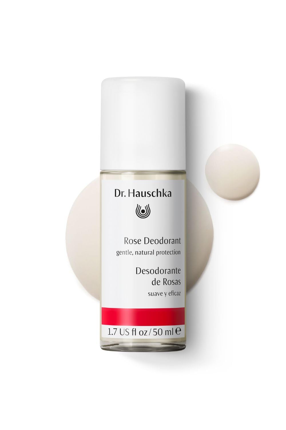 Dr. Hauschka Desodorante Rosa: etiqueta detallada muestra calidad y cuidado