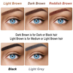 DRMODE delineador de cejas gris fácil de usar para principiantes.
