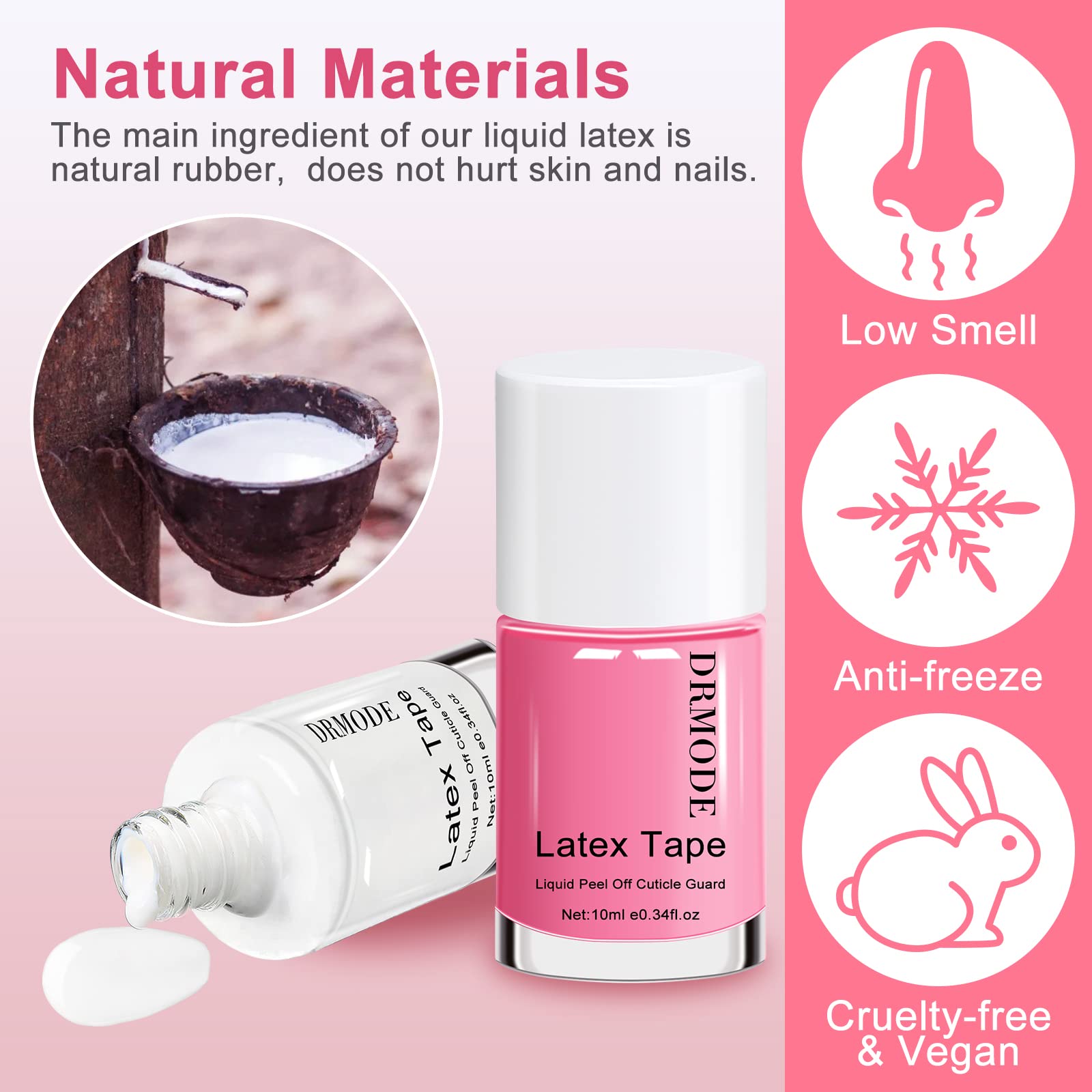 DRMODE fórmula antifrío en latex para uñas que funciona en climas fríos.
