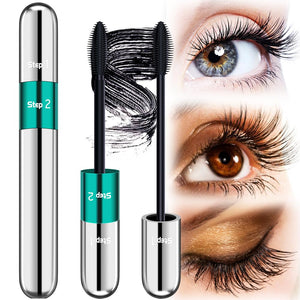 DRMODE Mascara Longitud 2 en 1 con fibra 4D para pestañas más largas