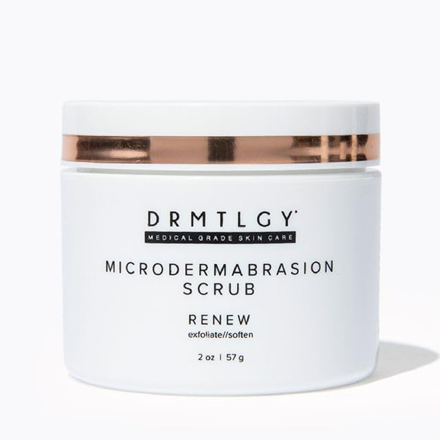 DRMTLGY Microdermabrasion Scrub: frasco con piedra pómez para exfoliar suavemente