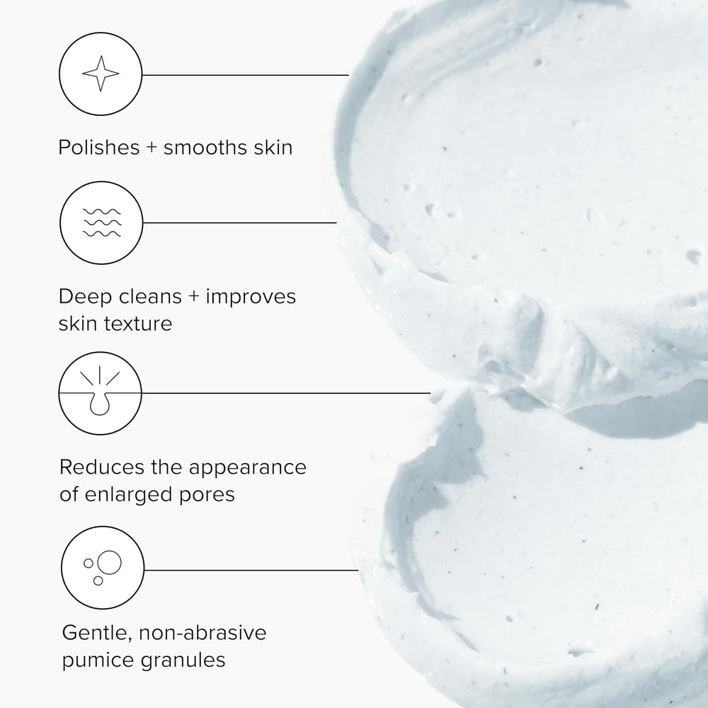 DRMTLGY Microdermabrasion Scrub: granulos de piedra pómez visibles para suavizar textura