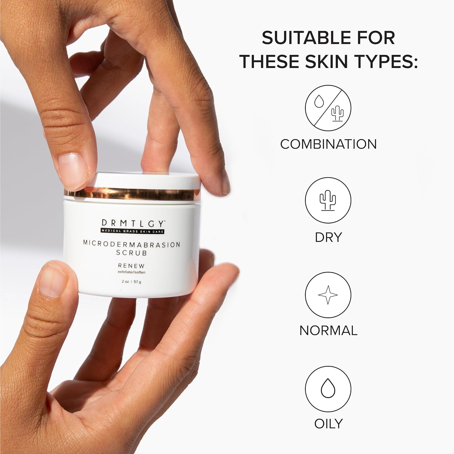 DRMTLGY Microdermabrasion Scrub: la piel luce suave y radiante tras la exfoliación