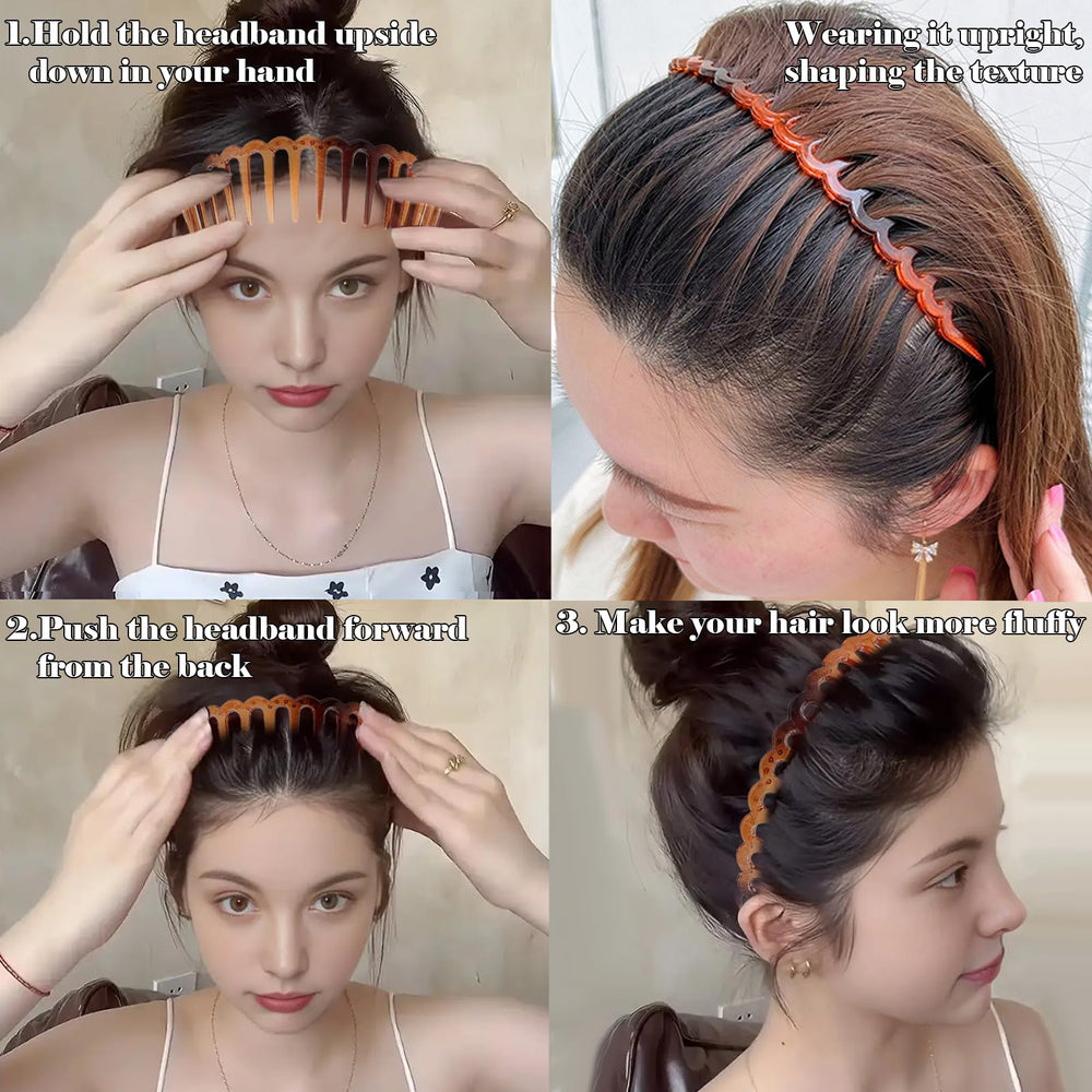 Drnytunk bandas de pelo con dientes, ligero y durable para viajar.