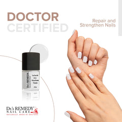 Brillo intenso y duración prolongada del esmalte Dr's Remedy en uñas
