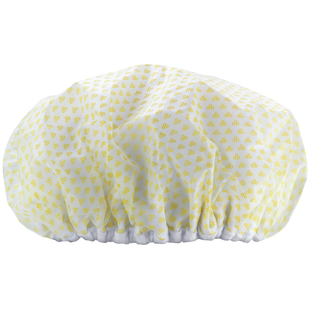 Gorra Drybar con carcasa exterior protege el peinado del agua.