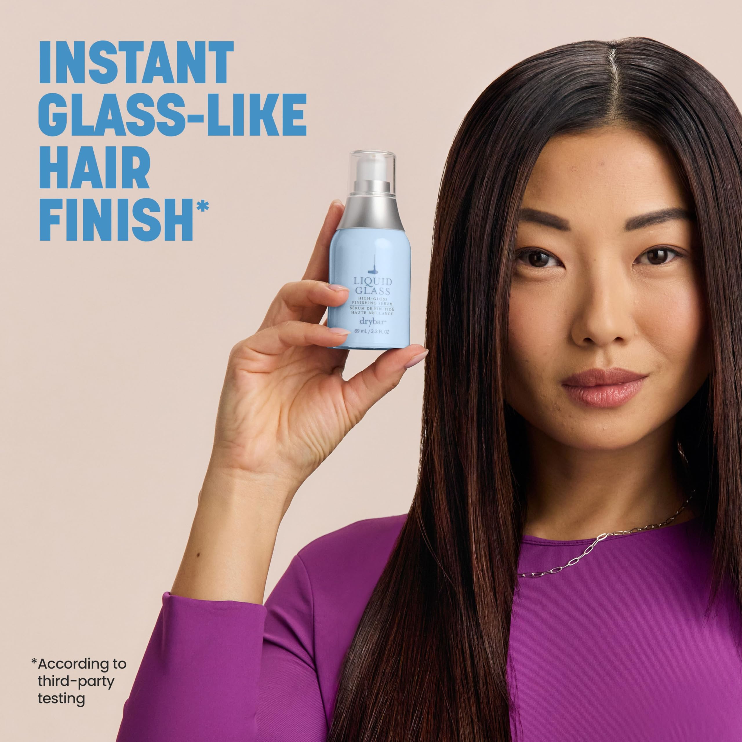 Drybar Liquid Glass: cabello suave y con brillo ligero tras la aplicación.