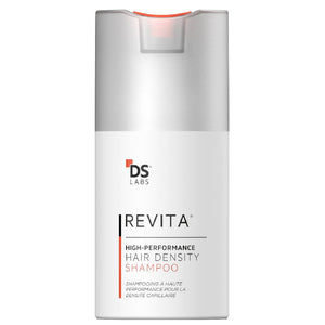 DS Labs Revita Champú: bote-vertido, limpieza suave para cuero cabelludo y sensación fresca.