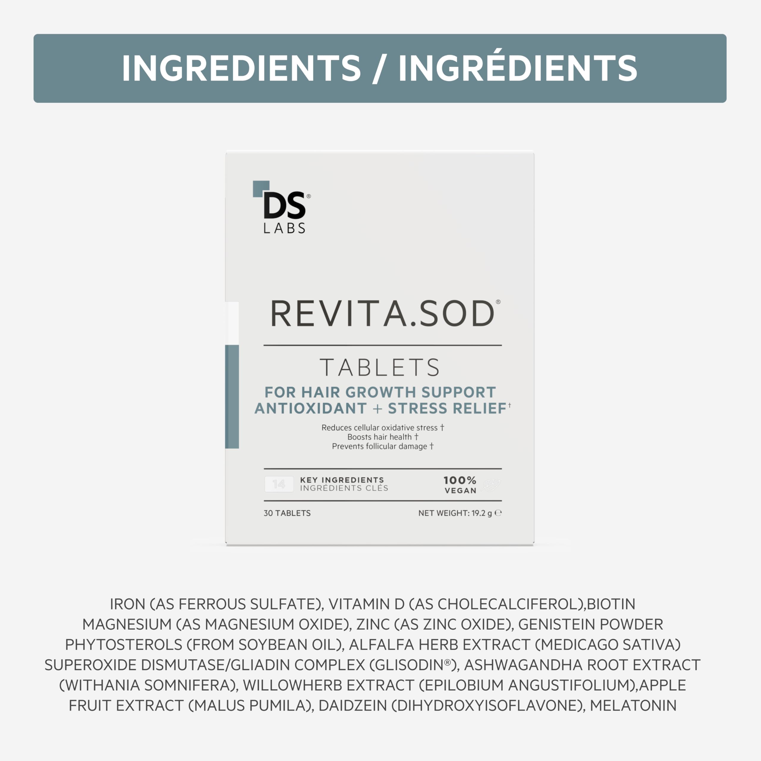 DS Labs Revita.SOD: apoyo a la salud capilar desde adentro.