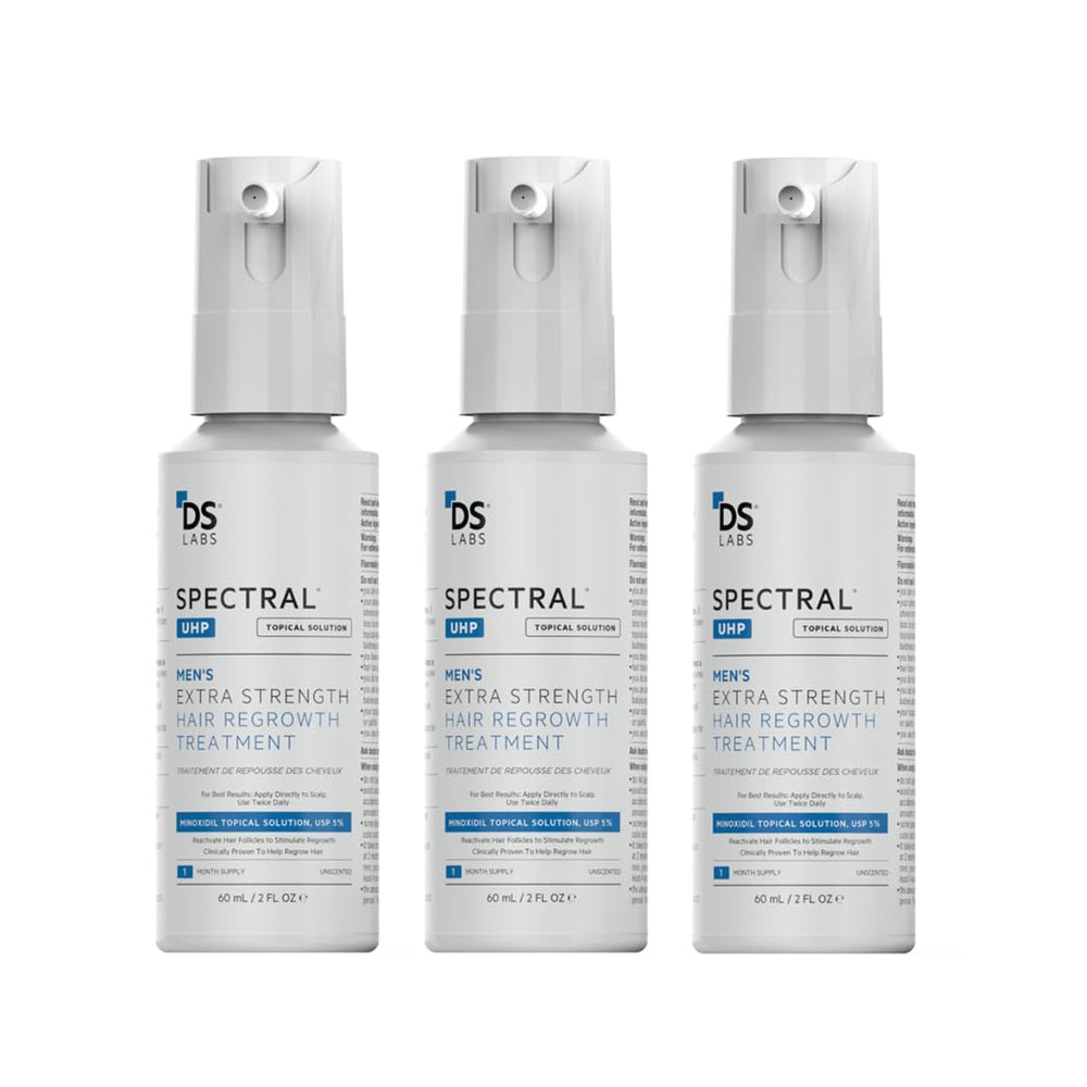 DS Labs Spectral.UHP botella frontal para densidad capilar.