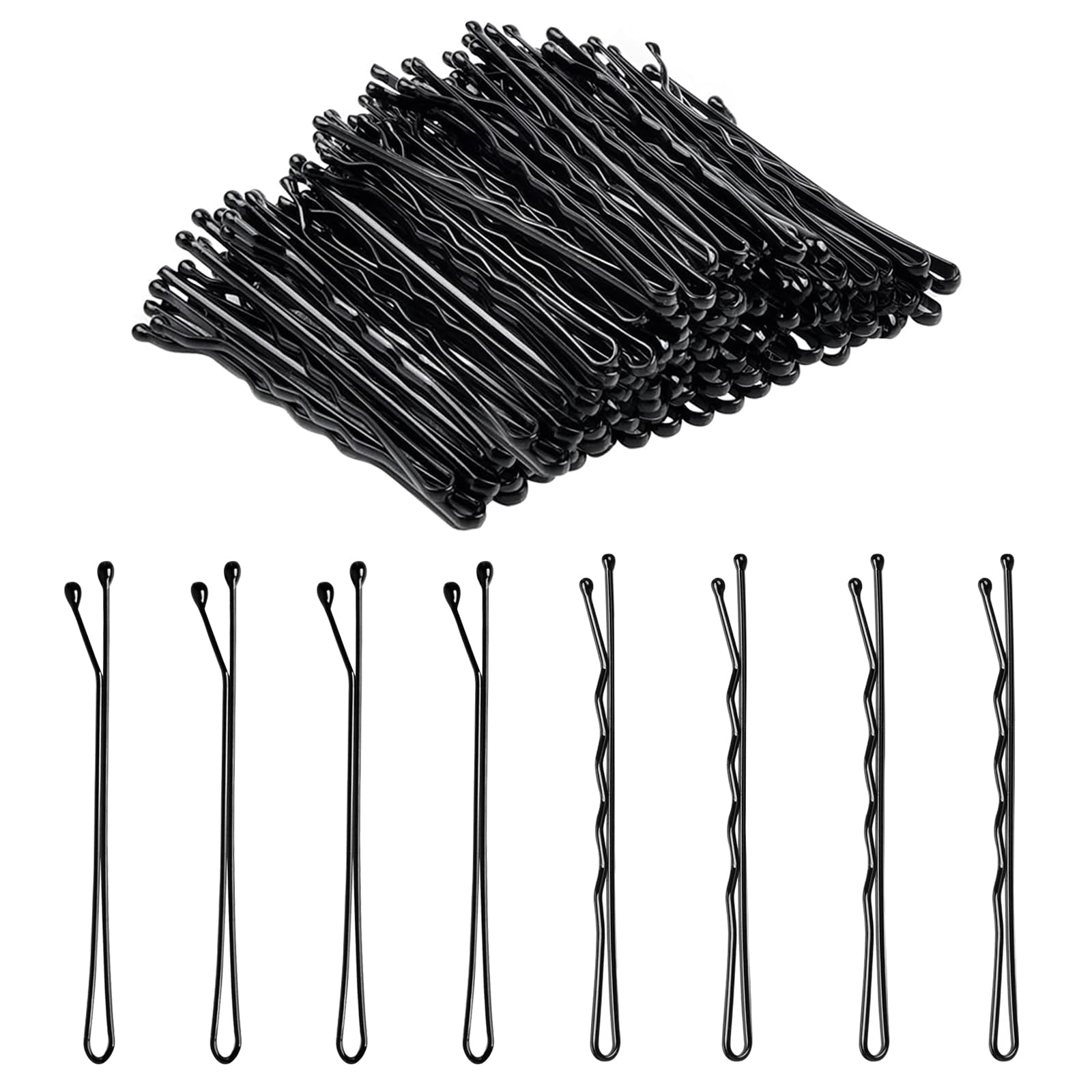DTDNZKN pinzas para pelo negras 2,2 pulgadas: paquete de 100 para fijar cualquier peinado.