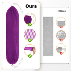 DTFRLD esponja net africana morada lateral para ducha cómoda