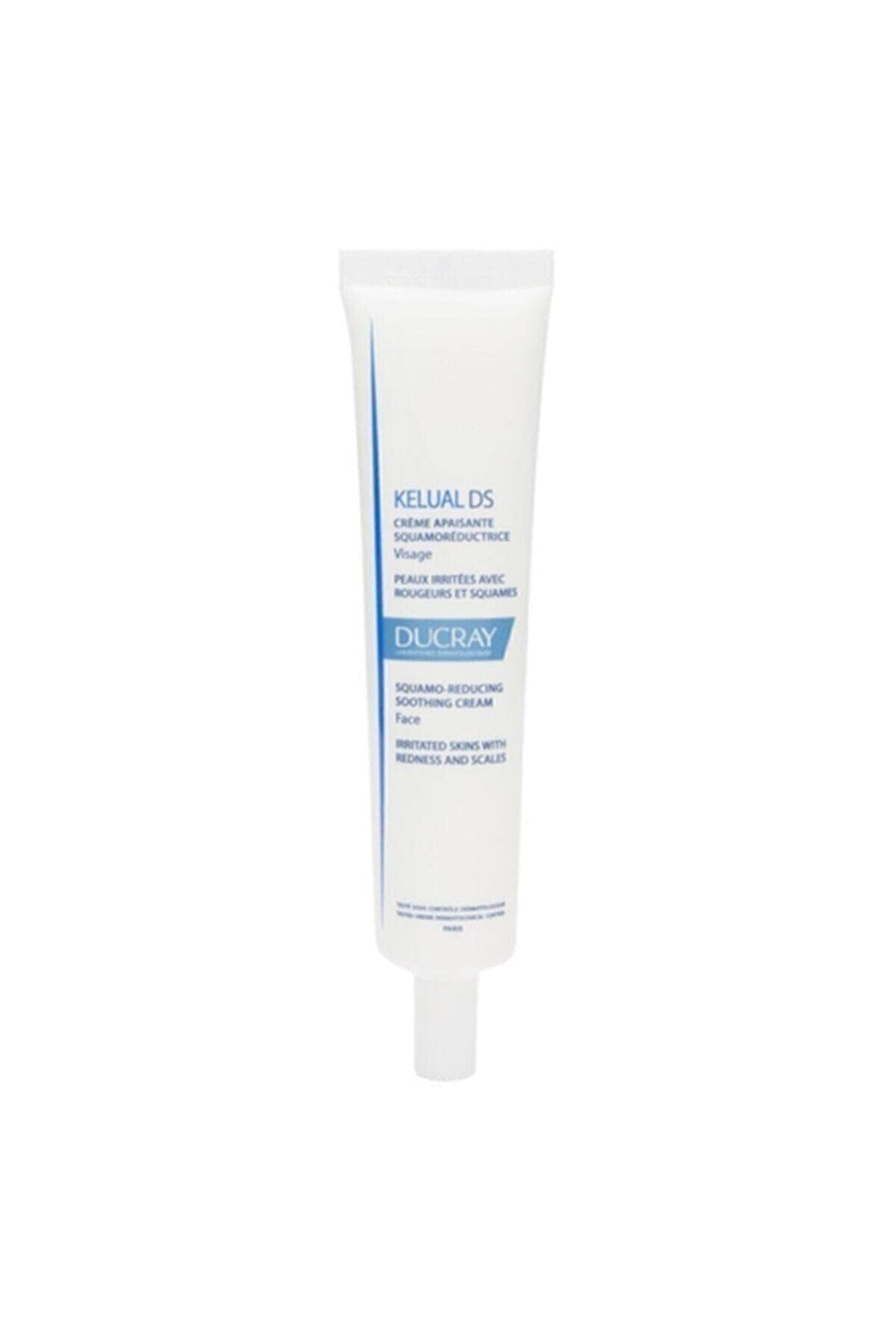 Ducray Kelual DS Crema 40 ml, crema suave para piel sensible con posible alivio de irritación, uso diario.