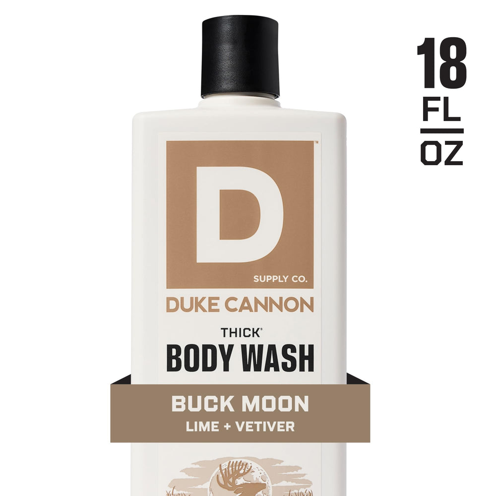 Duke Cannon Buck Moon aroma amaderado para la ducha diaria