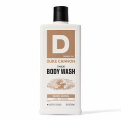 Duke Cannon Buck Moon gel de cuerpo, empaque visible para regalo y exhibición