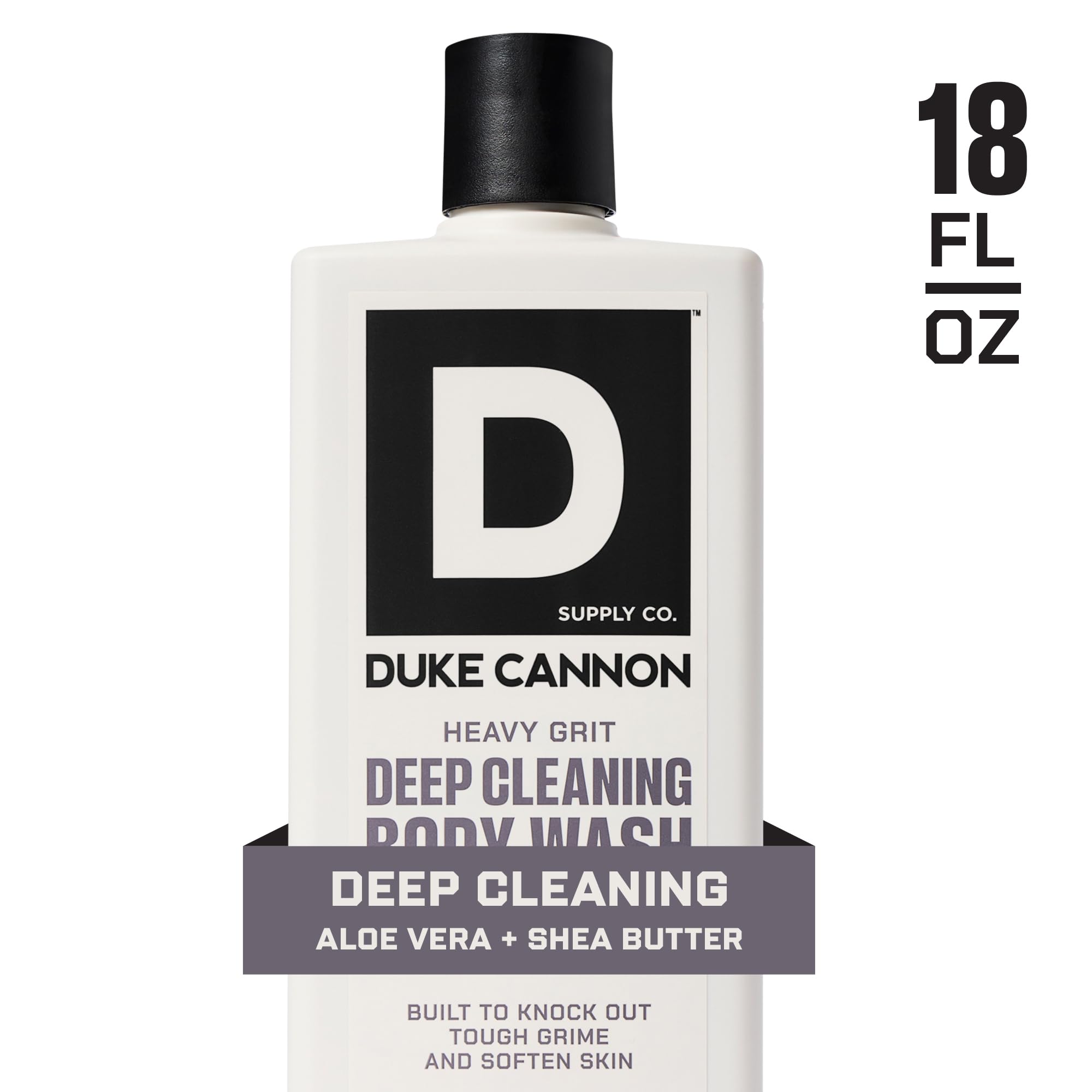 Duke Cannon Heavy Grit fórmula industrial, limpieza intensa sin resecar la piel.