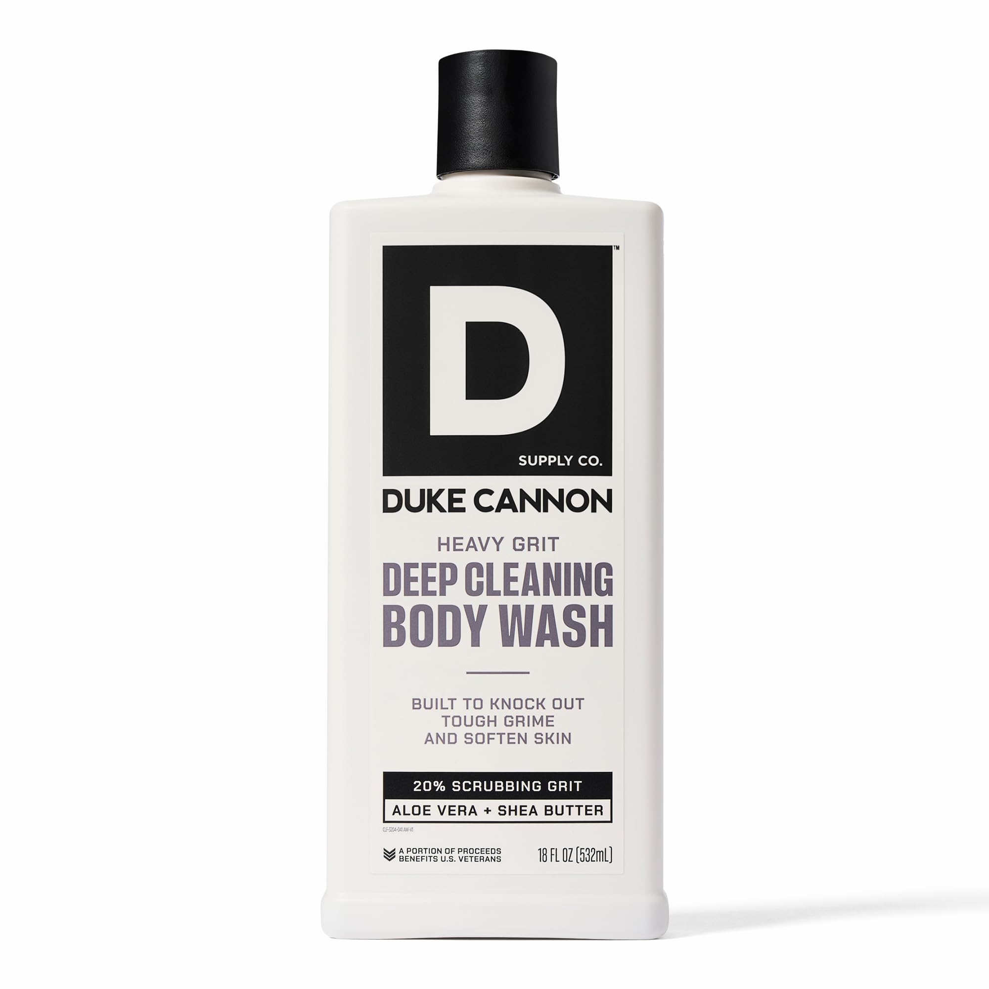 Duke Cannon Heavy Grit gel de ducha, limpieza profunda tras el trabajo diario.