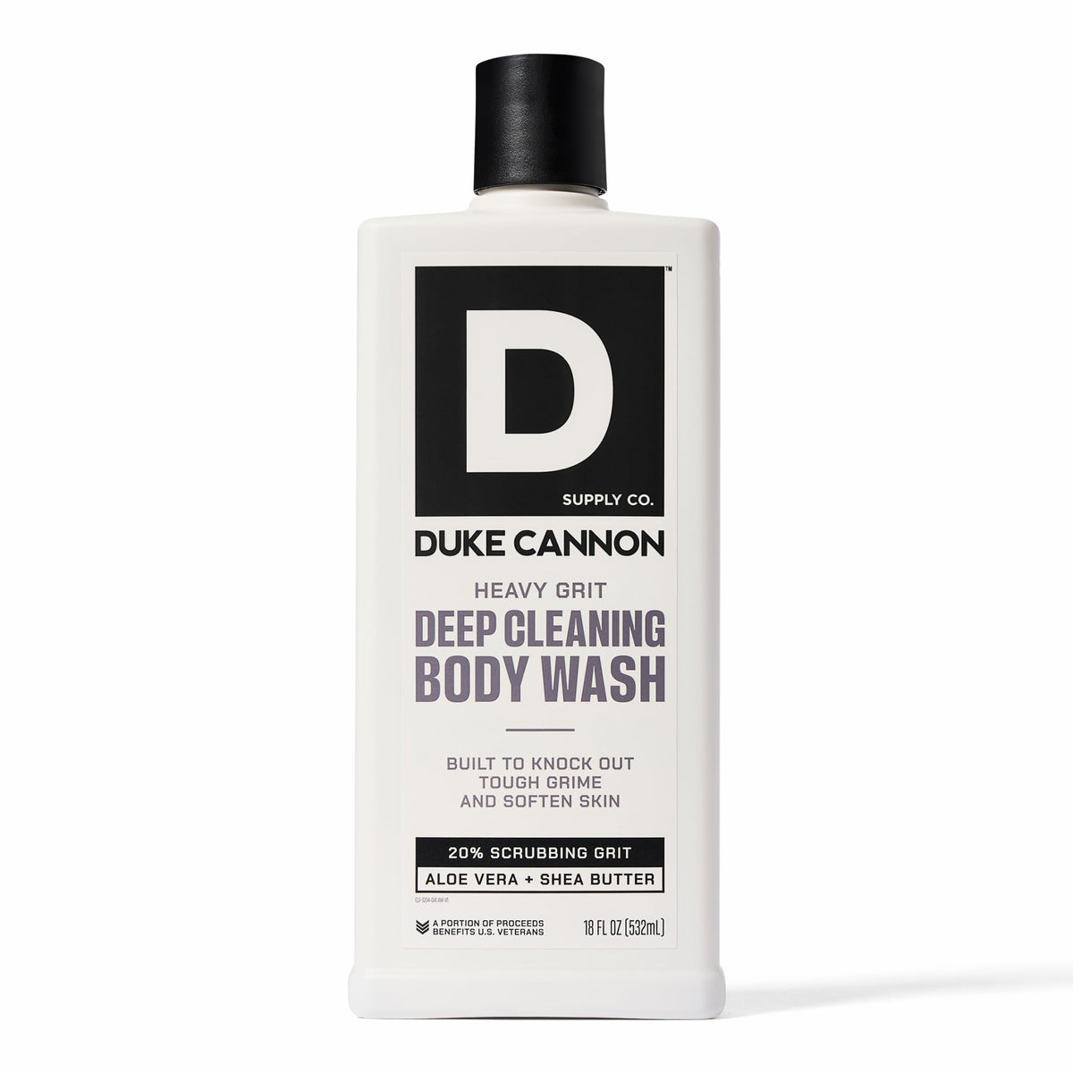 Duke Cannon Heavy Grit gel de ducha, limpieza profunda tras el trabajo diario.