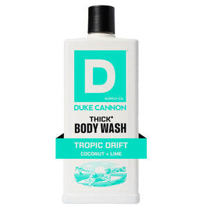 Duke Cannon THICK Tropic Drift: botella con espuma densa para lavado profundo