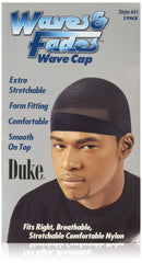 Gorro Duke para ondas negro, ajuste cómodo para uso diario y definición de ondas.