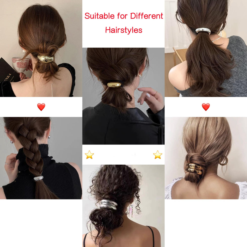 Elastico negro para el pelo de Duleylv, duradero y flexible para uso diario.