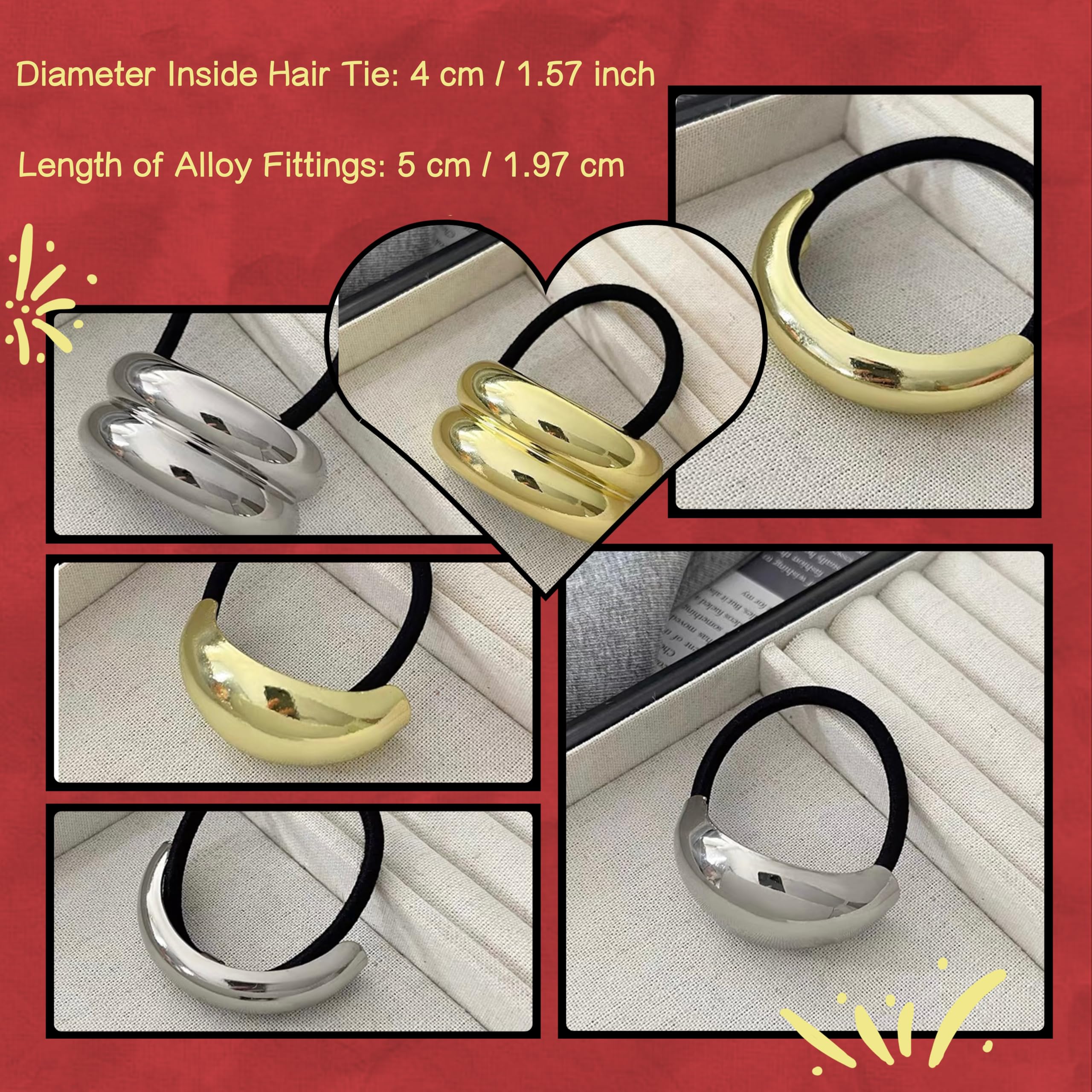 Gomas para el pelo Duleylv para uso diario y diferentes peinados.