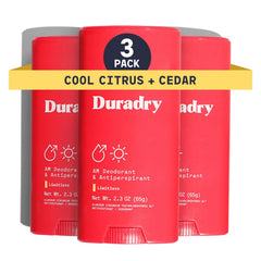 Duradry barra antitranspirante para axilas ofrece protección duradera.
