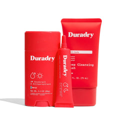Duradry barra desodorante en primer plano para control diario del sudor