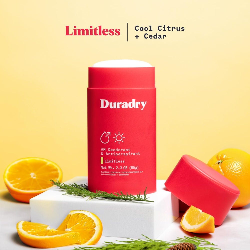 Duradry ingredientes naturales en fórmula suave para uso cotidiano.