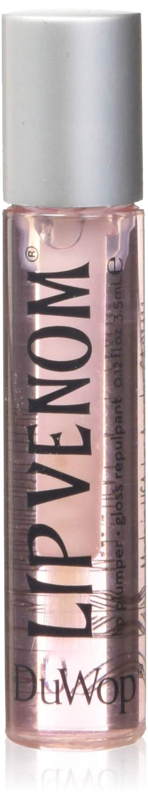 DuWop Lip Venom en tubo de vidrio con aplicador para una aplicación suave.