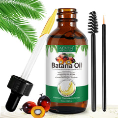 Dvoevivh Batana Oil frasco ámbar, pureza preservada para uso diario.