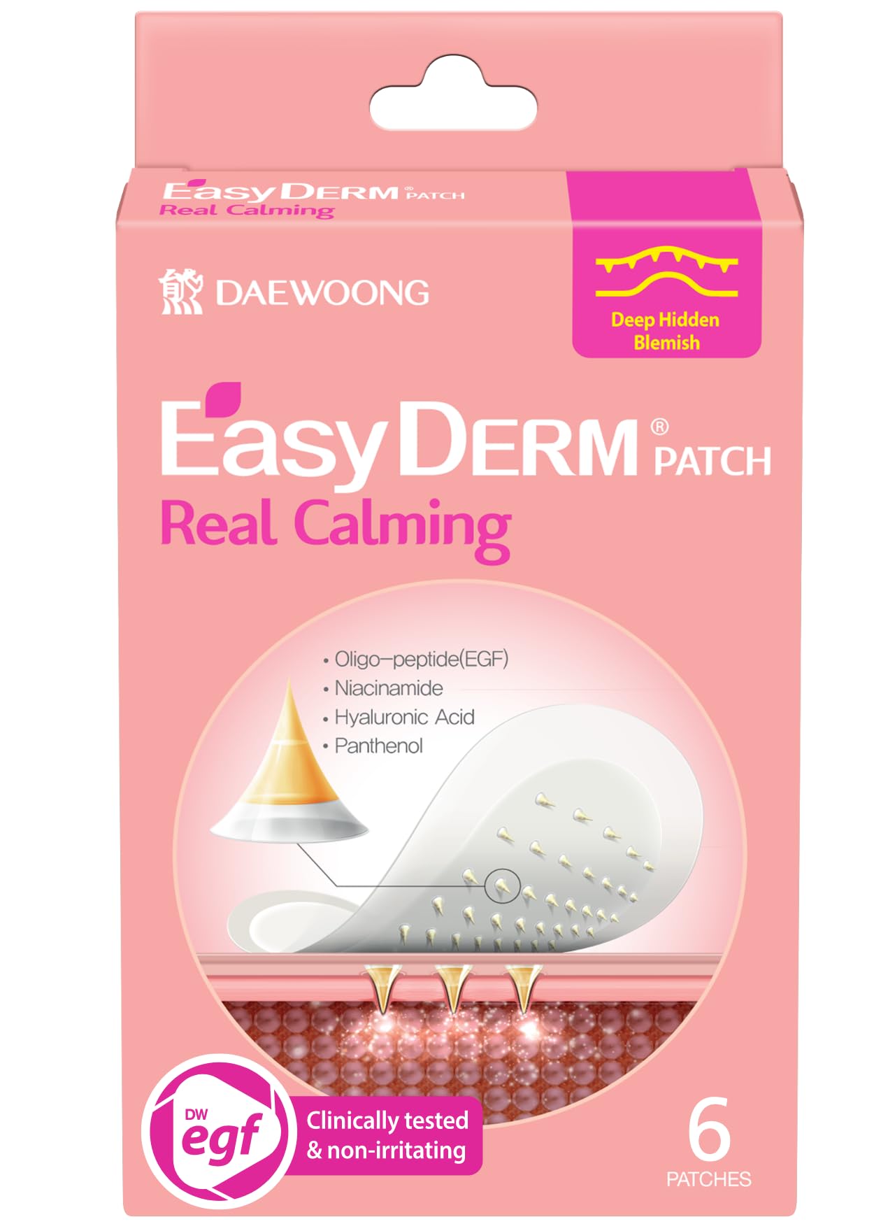 Parches calmantes microdardos de DWEasyDerm para imperfecciones localizadas.
