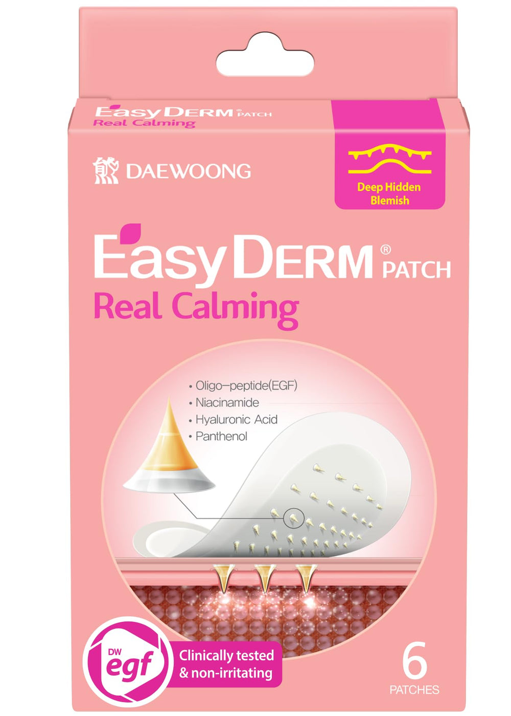 Parches calmantes microdardos de DWEasyDerm para imperfecciones localizadas.