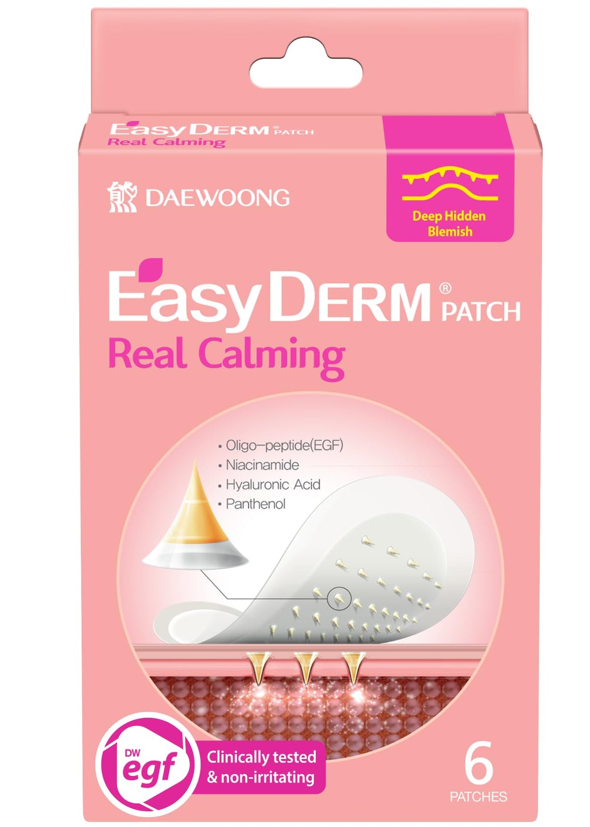 Parches calmantes microdardos de DWEasyDerm para imperfecciones localizadas.
