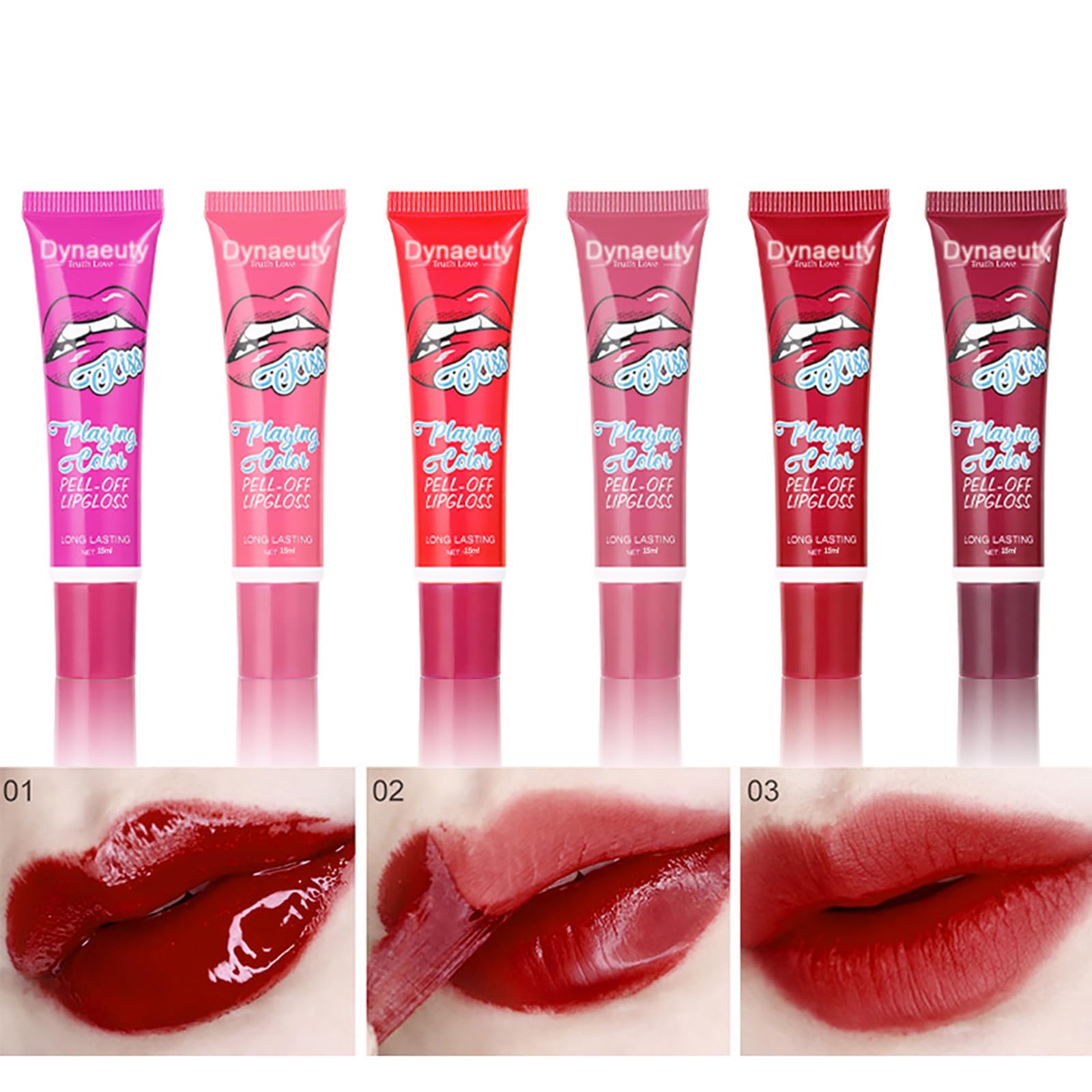 Dynaeuty tintes de larga duración para labios hidratados y colores intensos