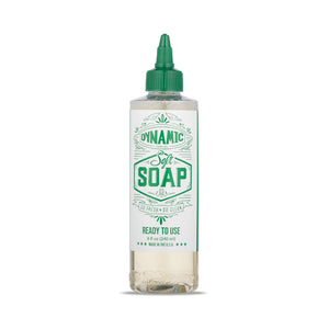 Dynamic Color Co Jabón Verde Suave, botella 8oz, limpieza suave para uso diario.
