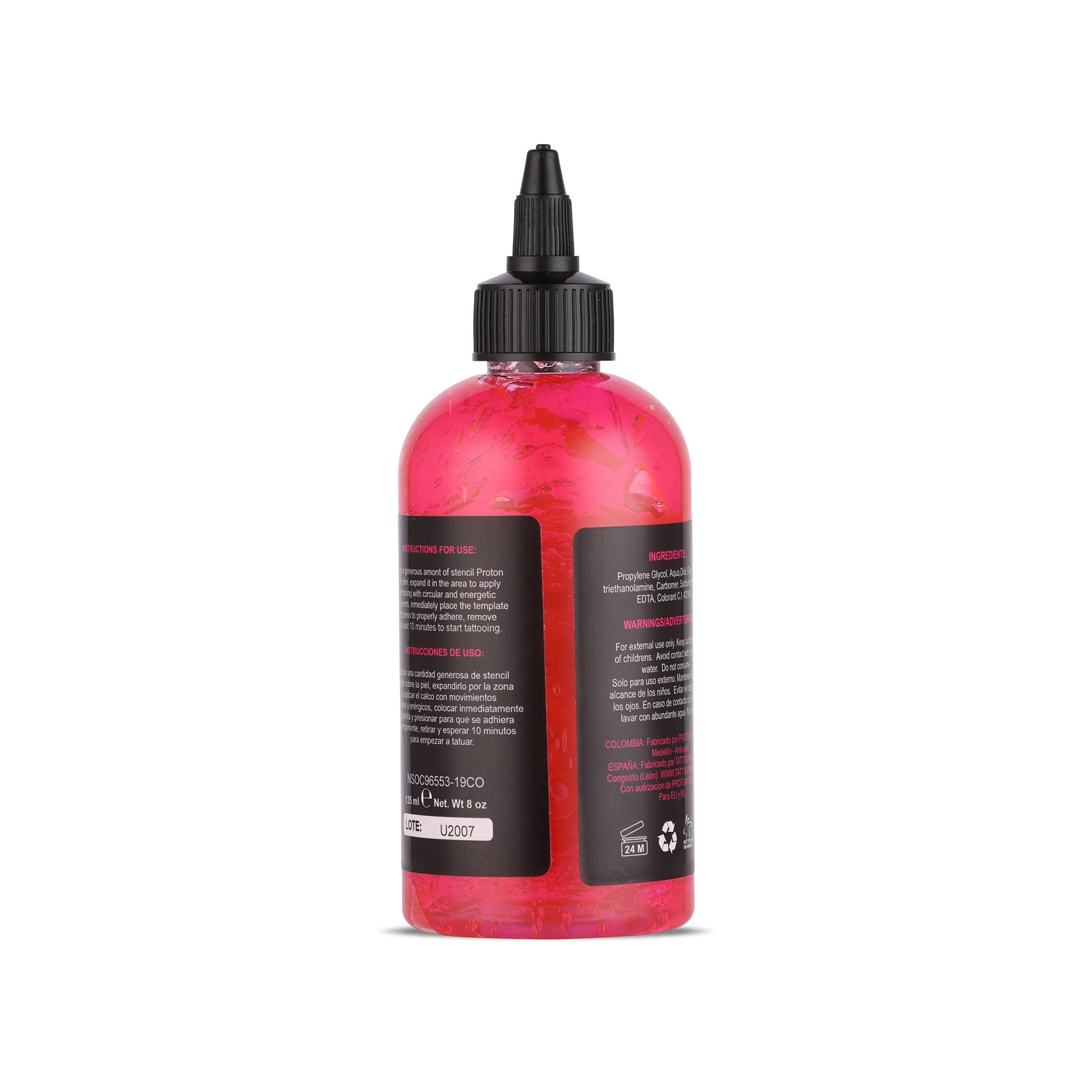 Dynamic Color Co Proton Primer rosado en envase, uso fácil