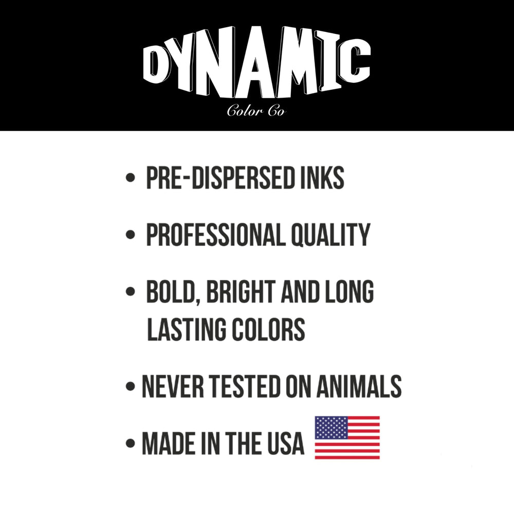 Tinta negra Dynamic Color Co. hecho en Estados Unidos con altos estándares de calidad.