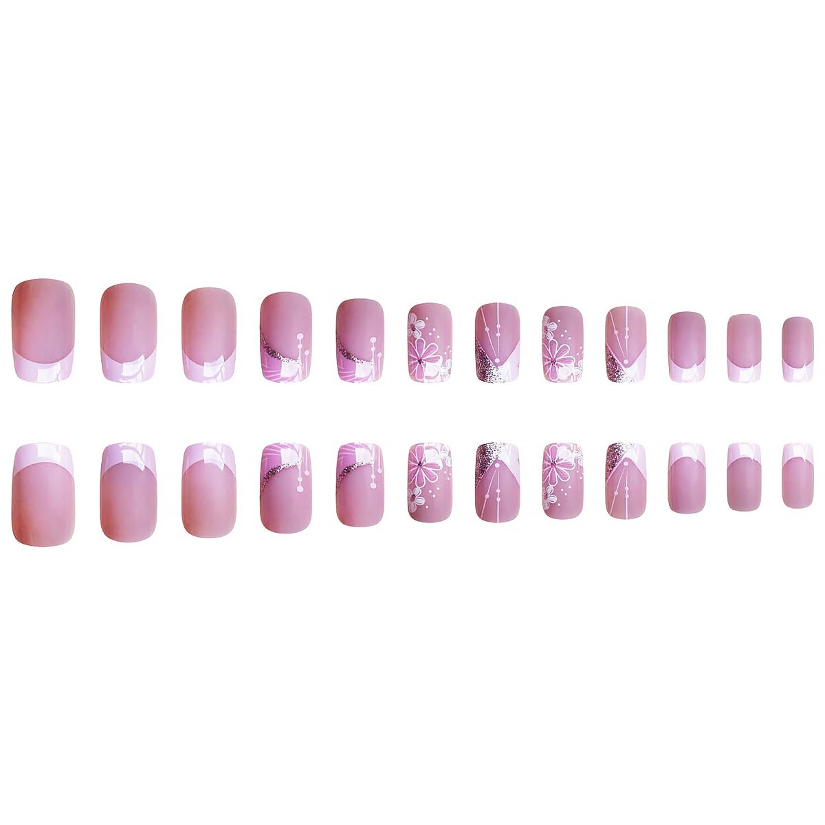 DZPGUONIZ uñas rosadas neutras con líneas elegantes para cualquier ocasión