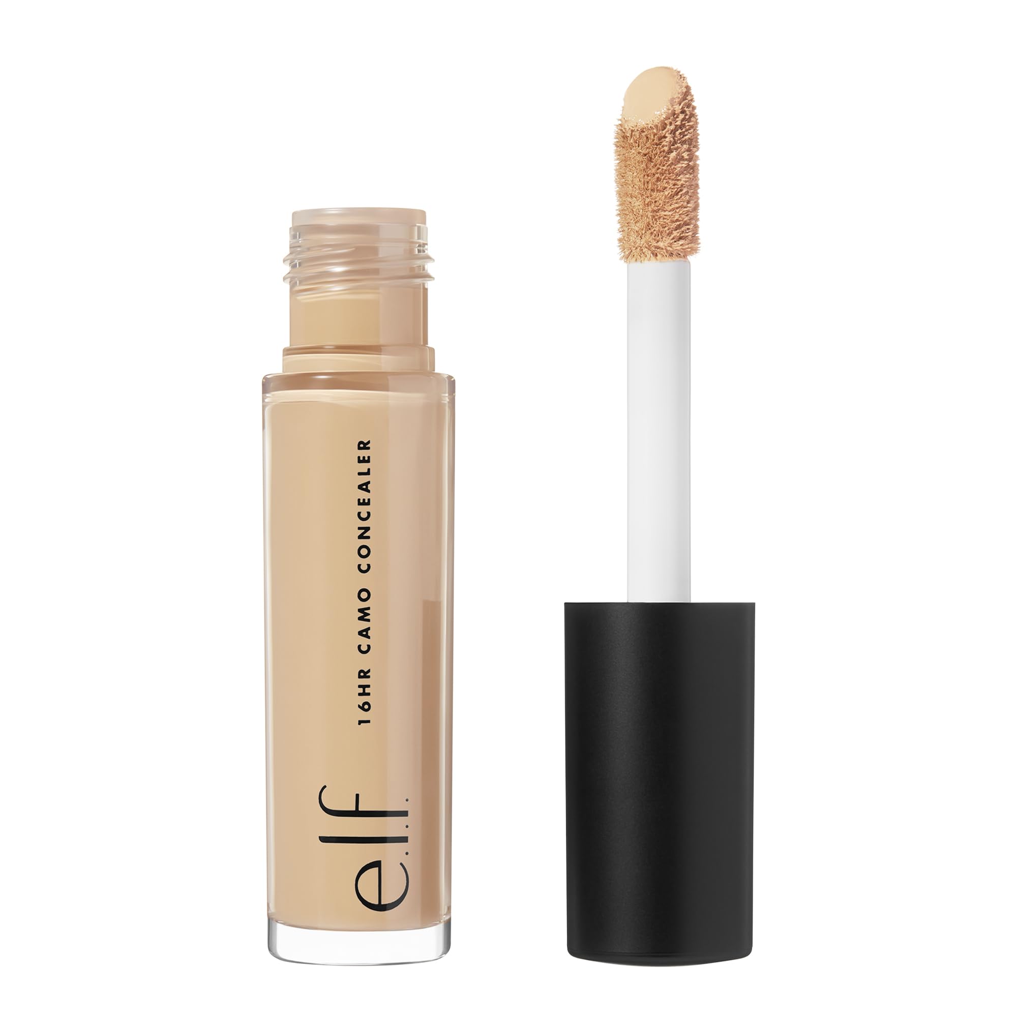 e.l.f. 16HR Camo Concealer, bote con aplicador para cobertura precisa y duradera