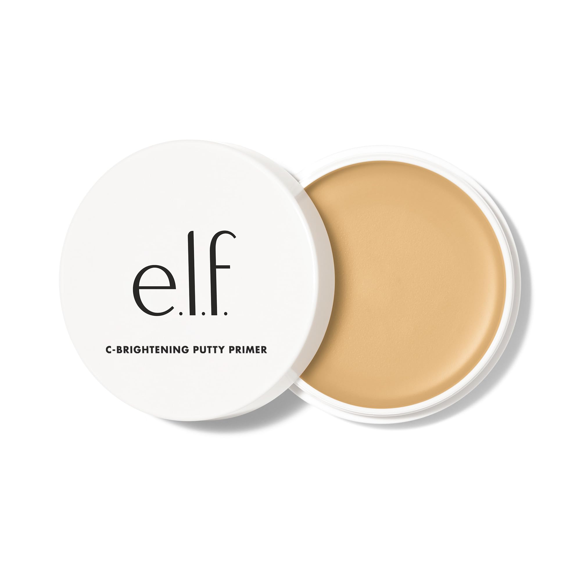 e.l.f. C‑Brightening Putty Primer: empaque práctico para uso diario.
