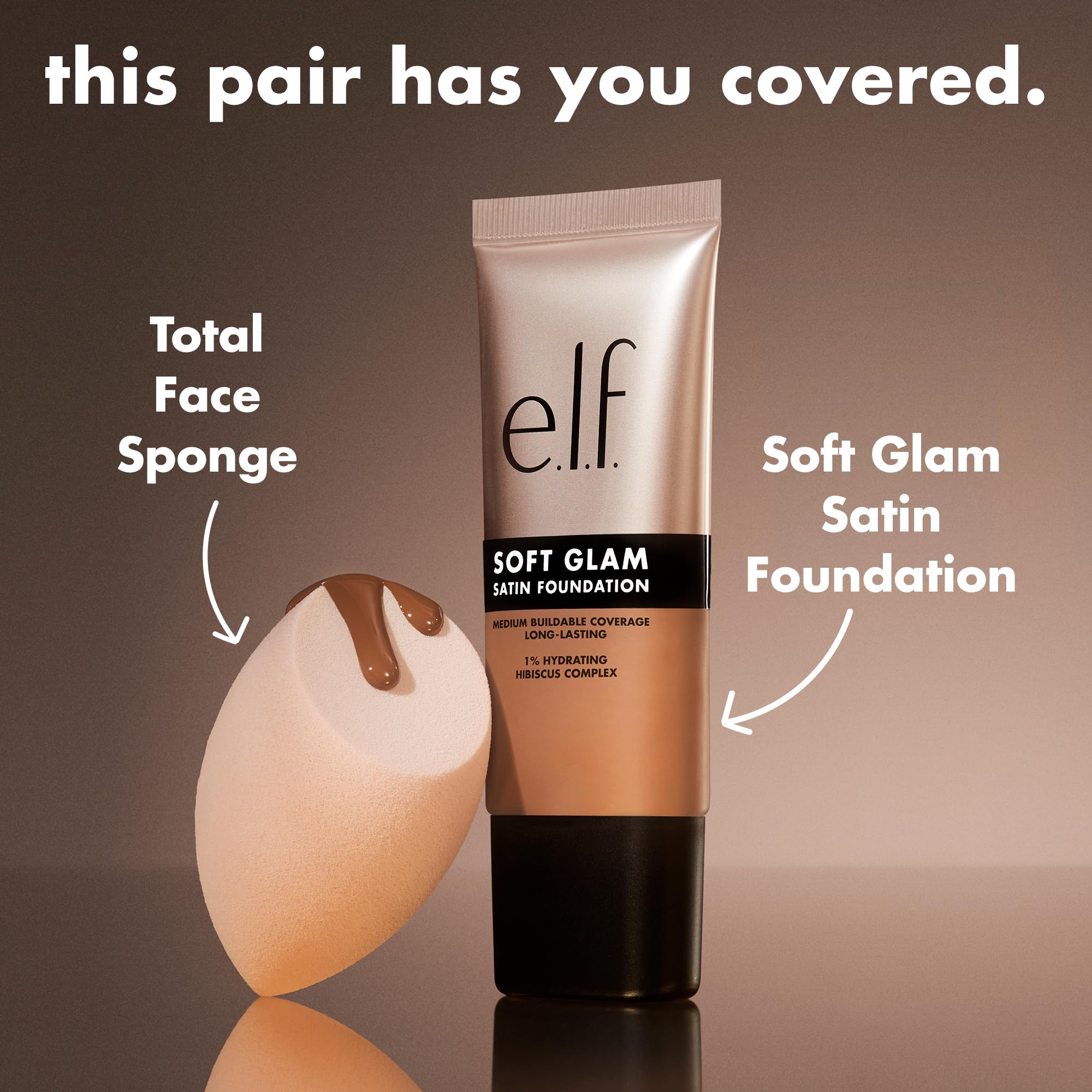 e.l.f. Soft Glam contiene granada, arándano y goji para vitalidad de la piel.