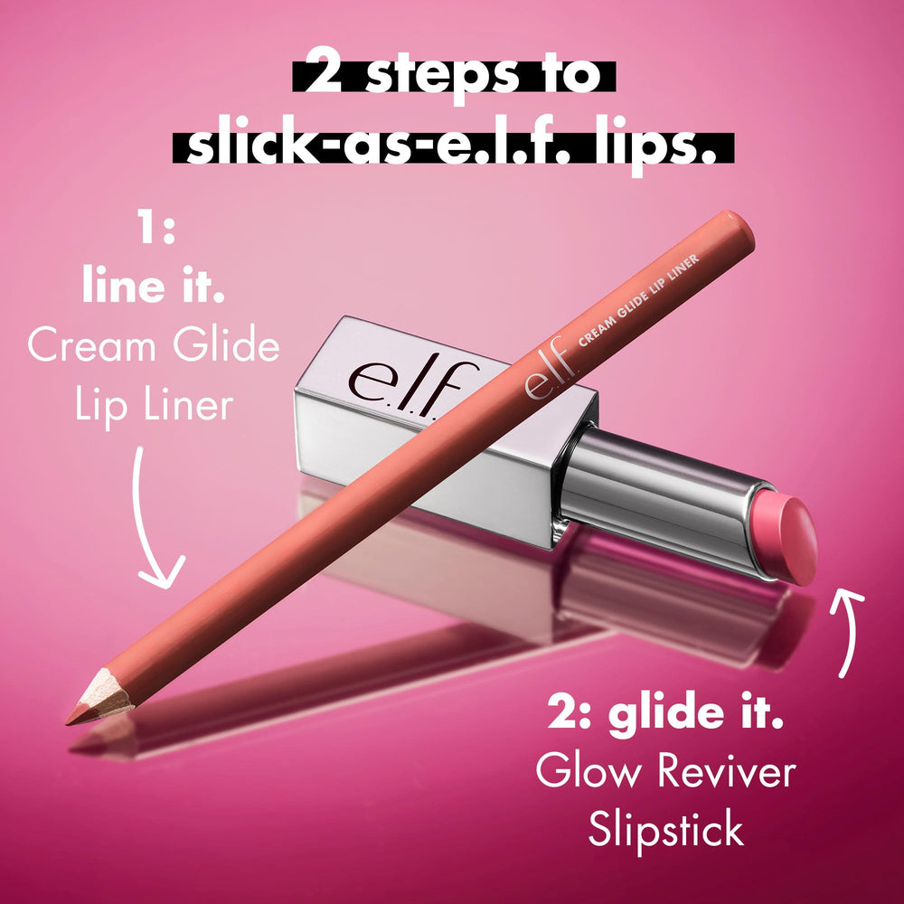 e.l.f. Glow Reviver Slipstick, acabado natural-brillante para labios.
