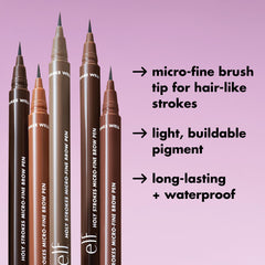 e.l.f Holy Strokes detalle y dimension en cejas definidas