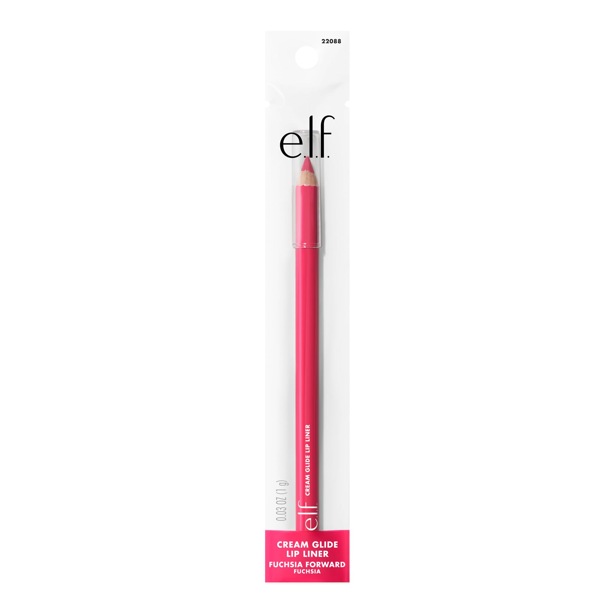 e.l.f. Lápiz delineador labial punta afilada para trazos finos.